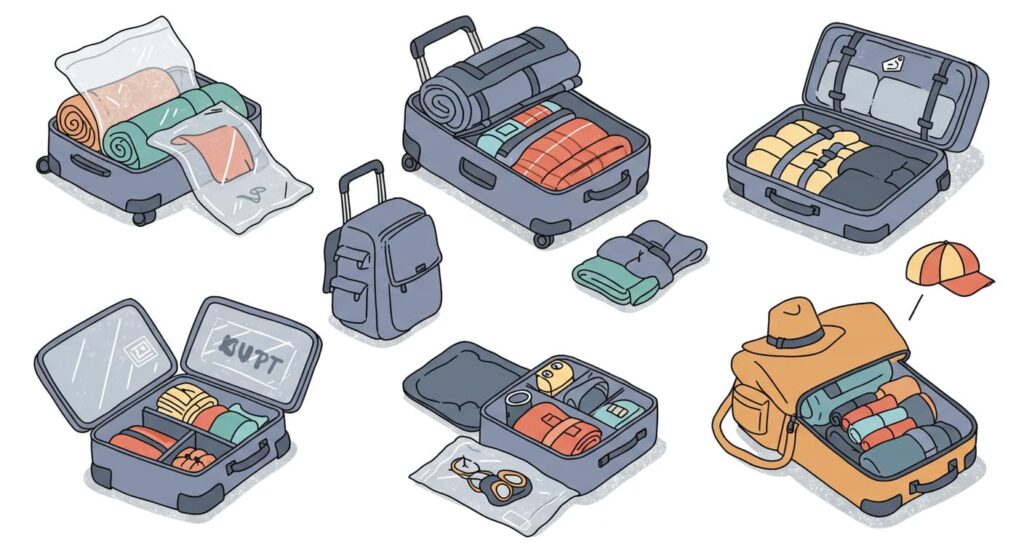 How can I pack smart for a long trip